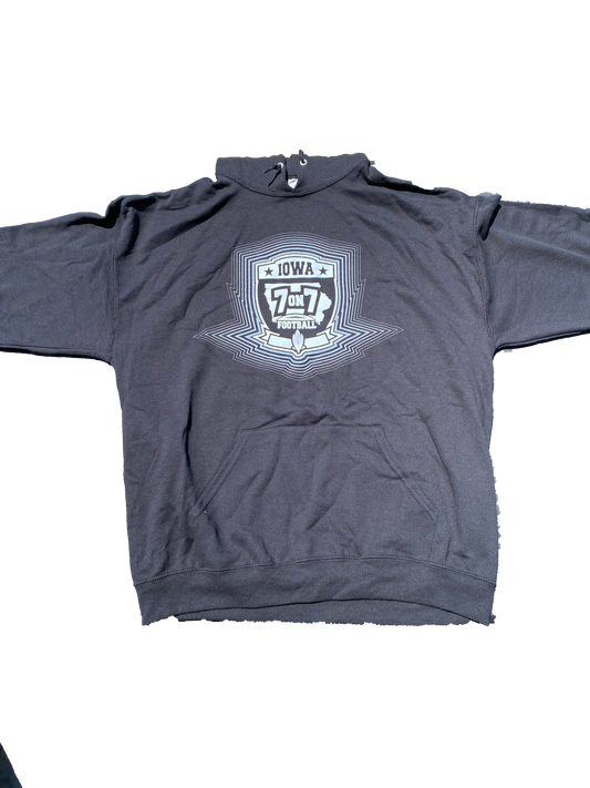 7v7 Echo Cotton Black Sweatshirt