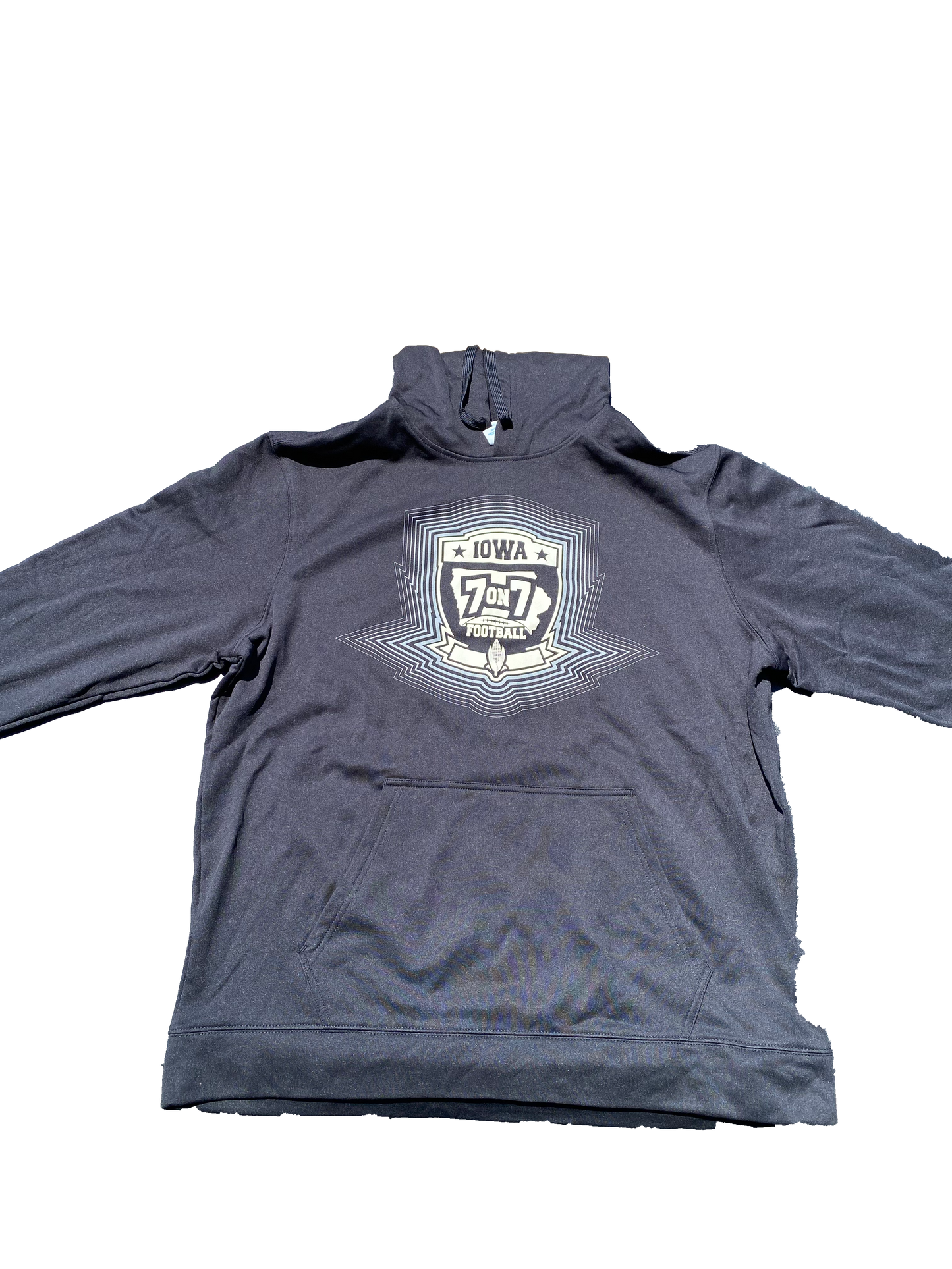 7v7 Echo Poly Black Sweatshirt