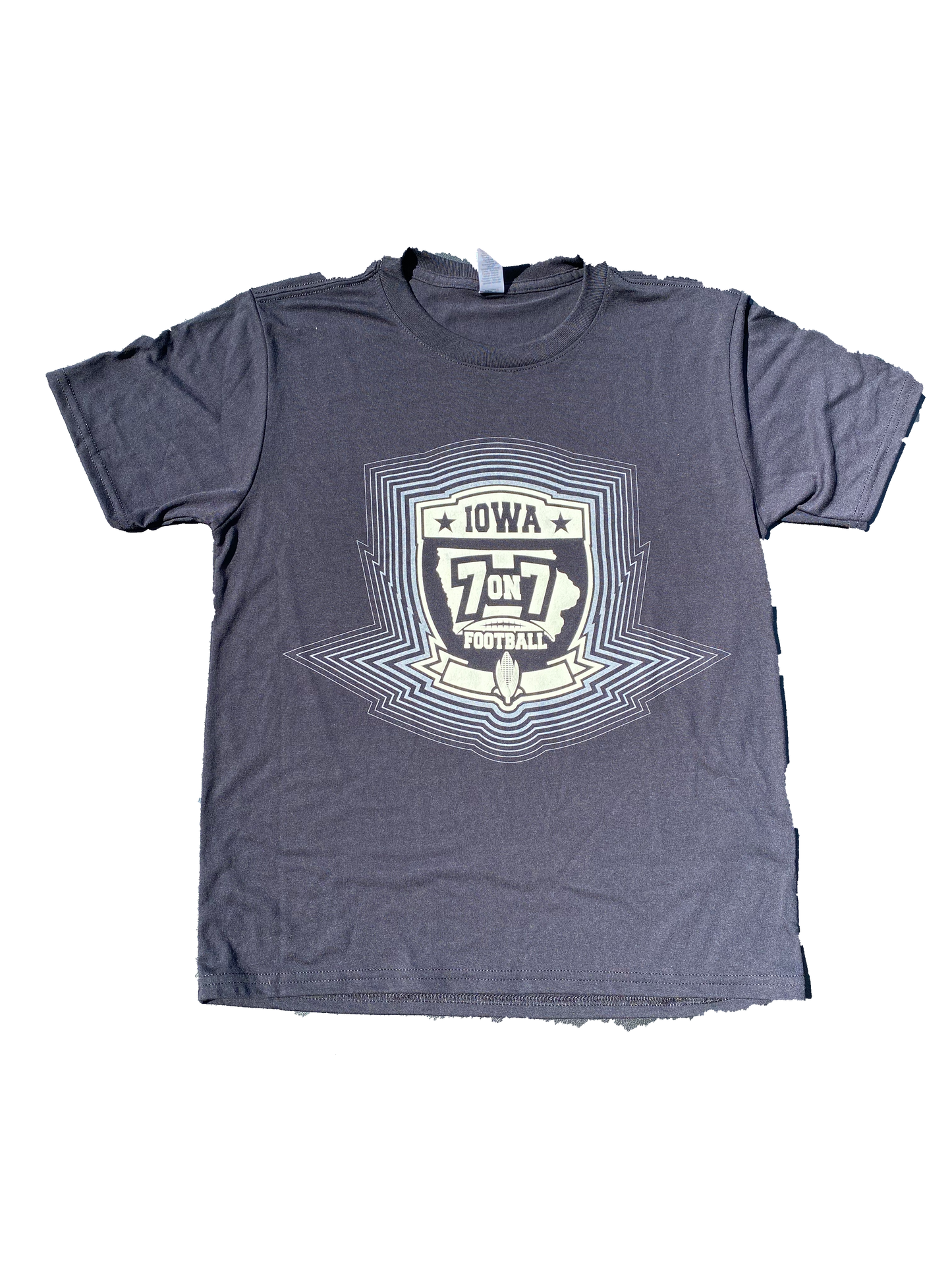 7v7 Echo Poly Black T-Shirt