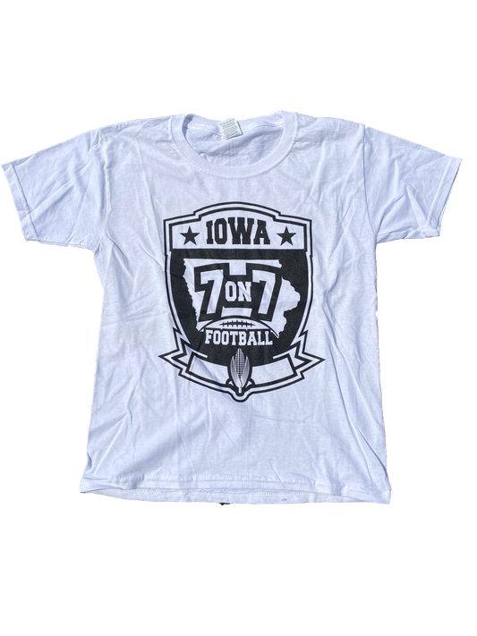 7v7 Logo Cotton White T-Shirt