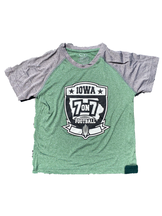 7v7 Logo Poly Green T-Shirt