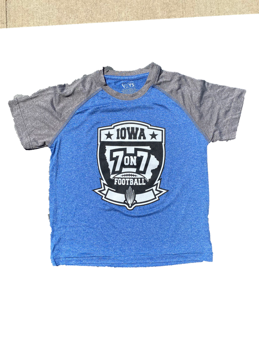 7v7 Logo Poly Light Blue T-Shirt