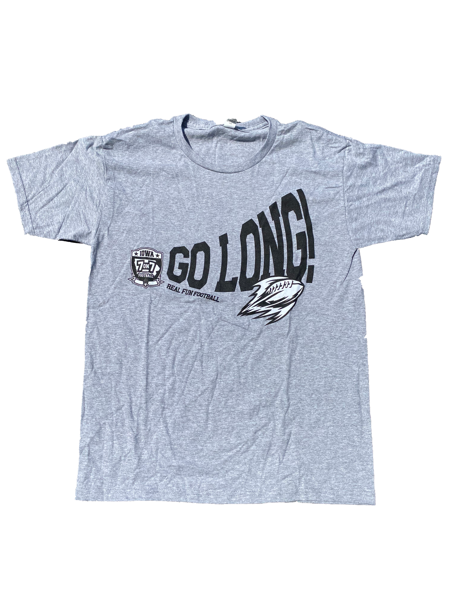 7v7 Go Long Cotton Grey T-Shirt